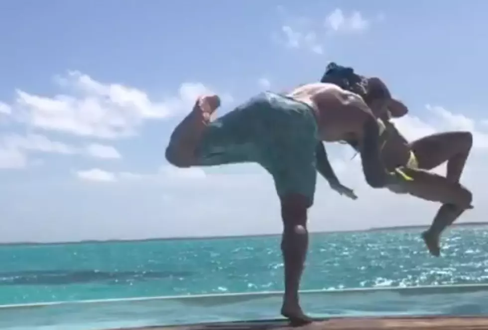WWE Star's Wife Hits Him With His Own Move [Video]