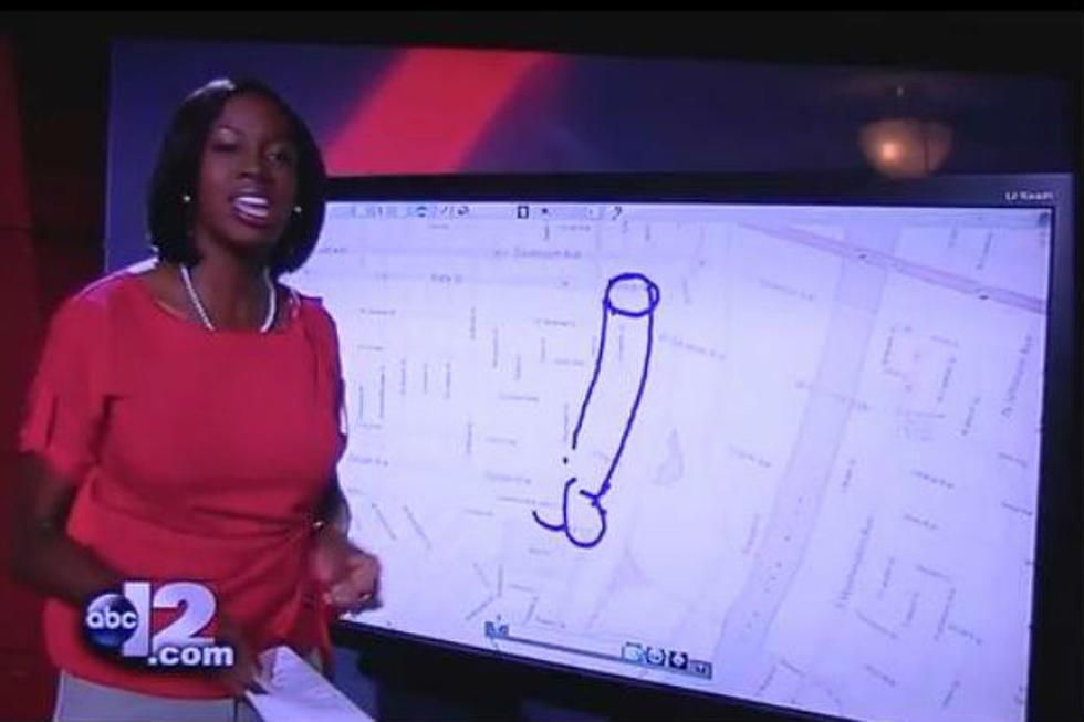 News Reporter Identifies Construction Zone With Penis Drawing [VIDEO]