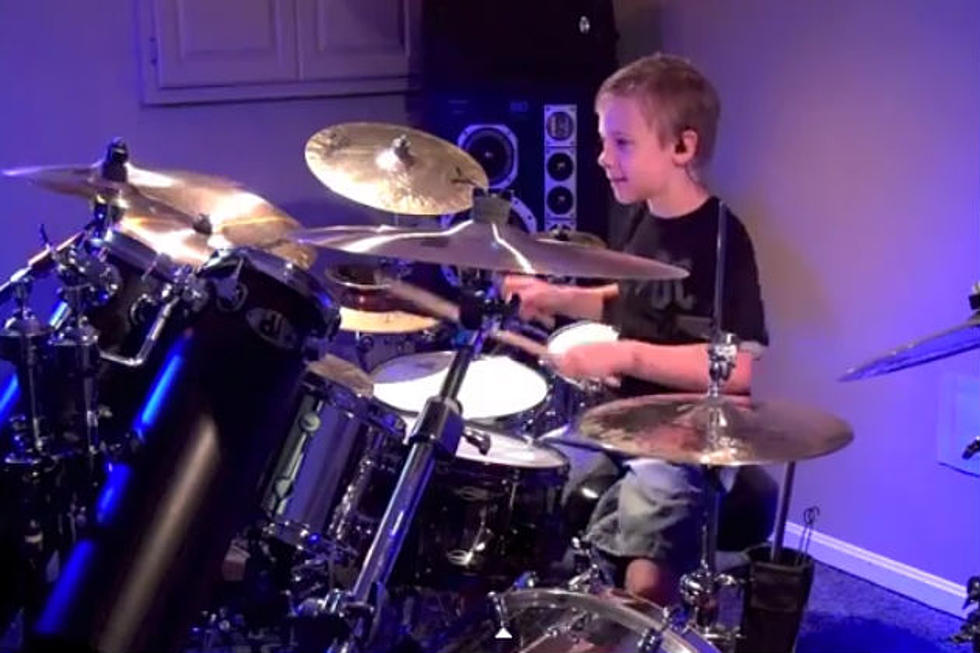 7-Year Old Drummer Avery Molek Rocks AC/DC’s ‘Shoot To Thrill’ [VIDEO]