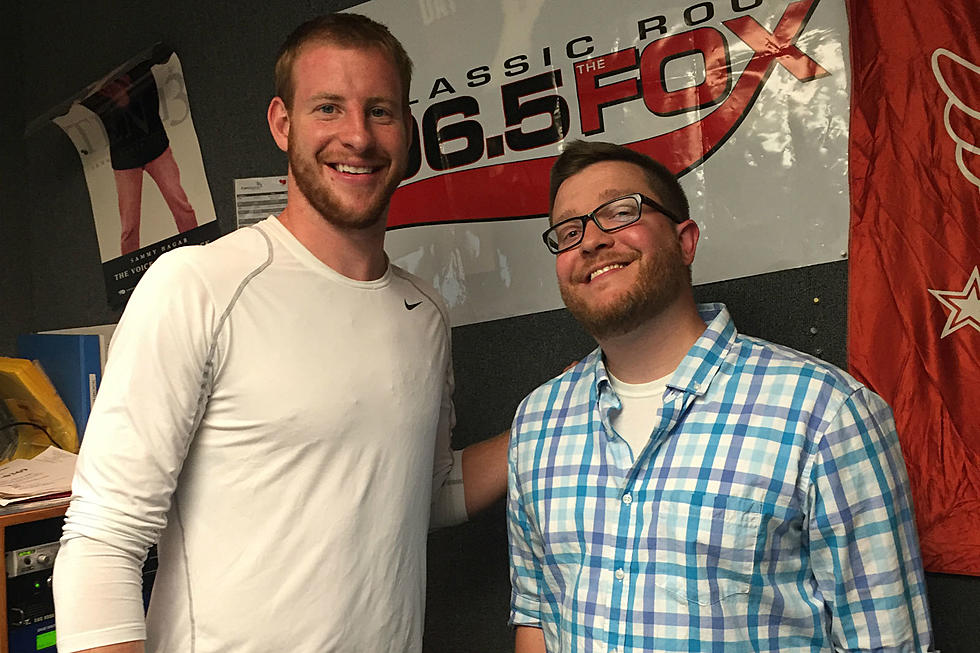 Carson Wentz Visits Townsquare Media for Exclusive Interview