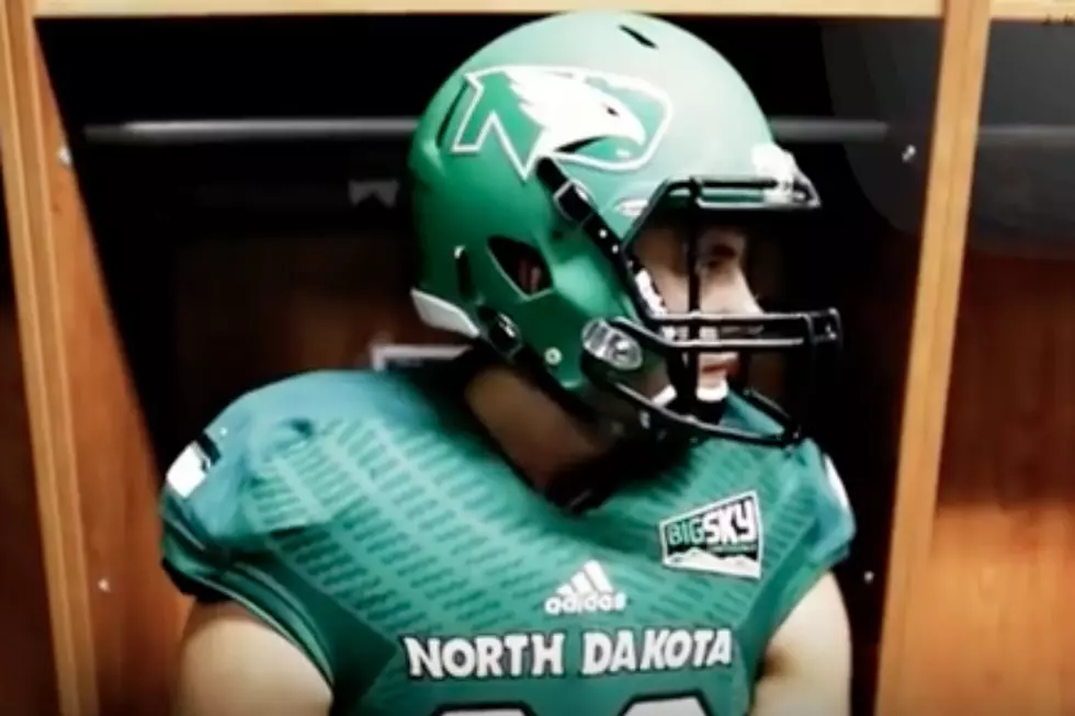 University of North Dakota Shows Off New Football Helmets