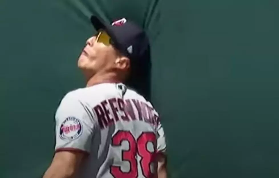 In Baseball ALWAYS Keep Your Eyes On The&#8230;FENCE? (VIDEO)