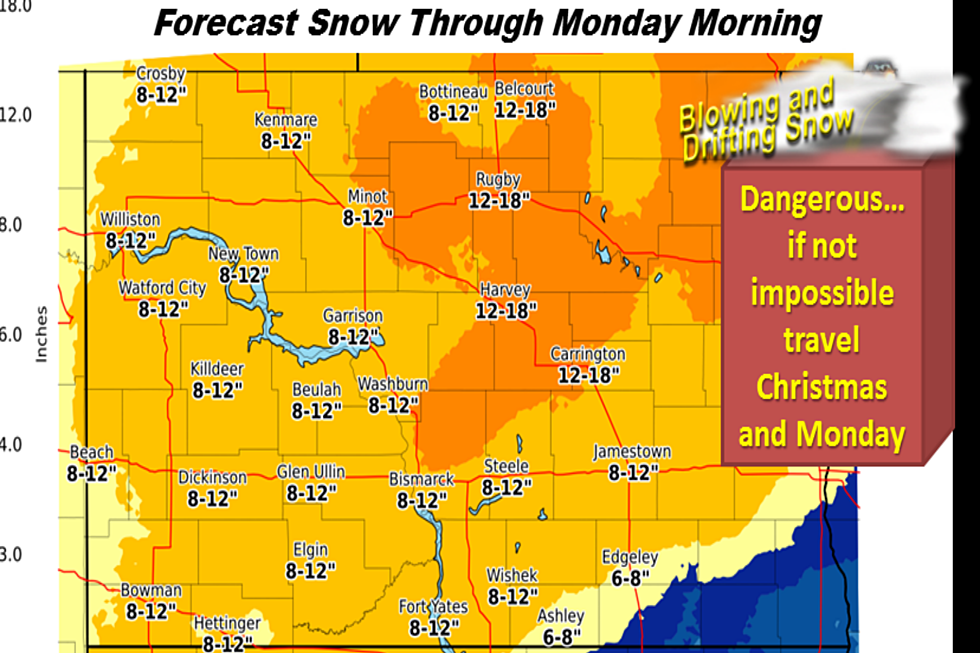 Blizzard Warning For Burleigh, Morton and Surrounding Counties