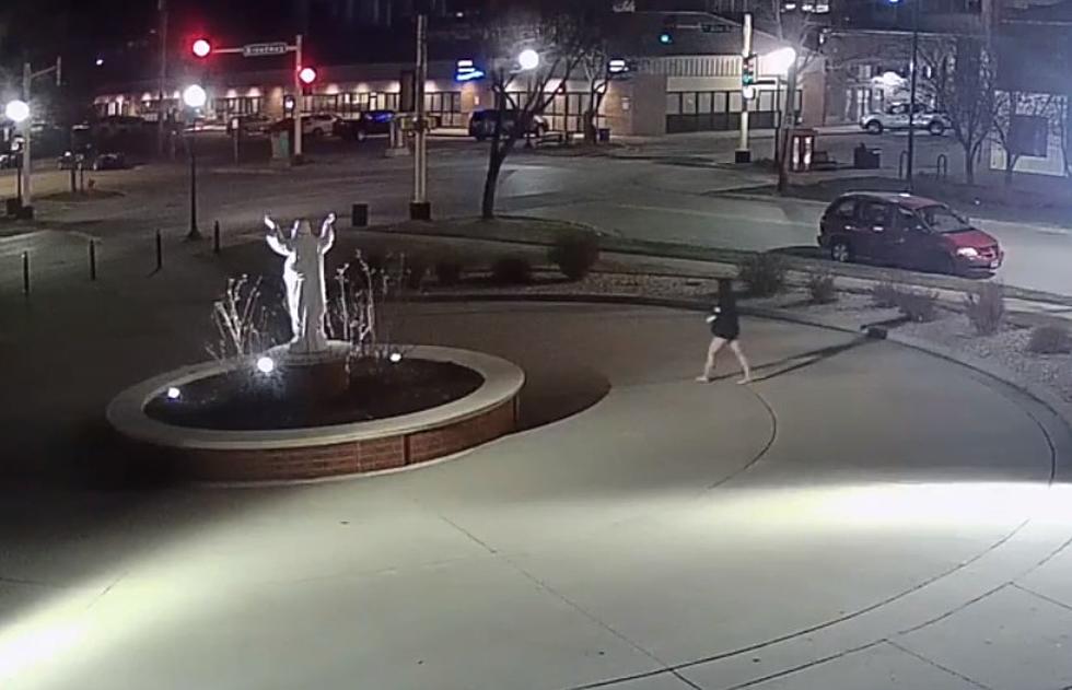 VIDEO: Who Spray Painted the Jesus Statue in Fargo?