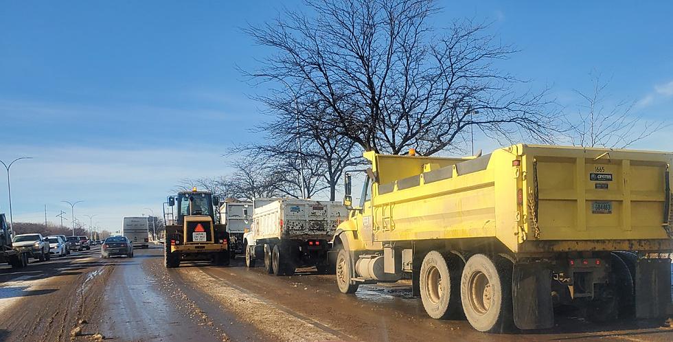 Snow Removal Operation in Bismarck Causes Lunchtime Traffic Jam