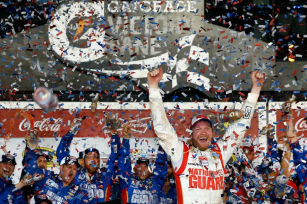 Daytona 500, Rain Delayed 6 Hours, Finished Under The Lights With Dale Jr as the Winner