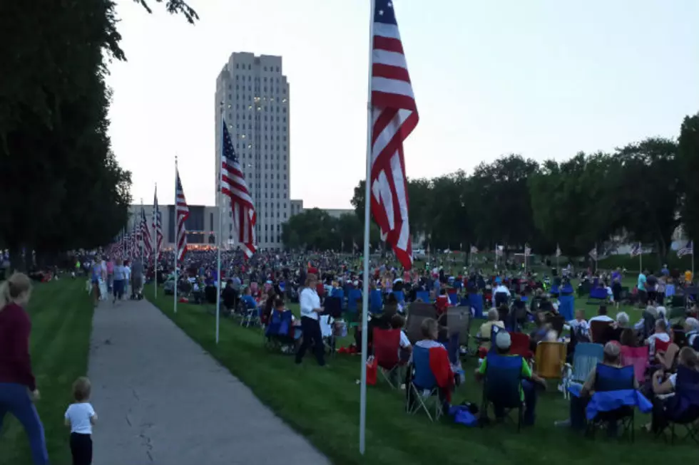 Fireworks Display in Bismarck at State Capital Friday Night Provided Fun For All