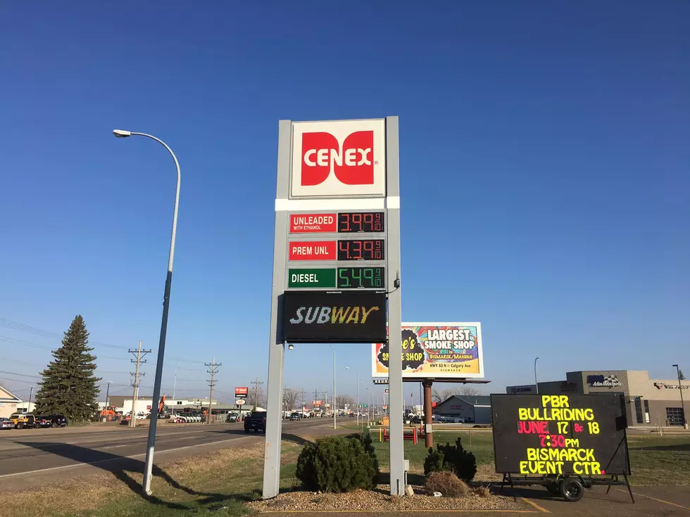 Gas Prices Across North Dakota Set To Go Over $4.00 A Gallon