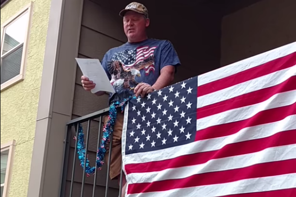Colorado Man Takes a Stand to Fly American Flag on Apartment Balcony