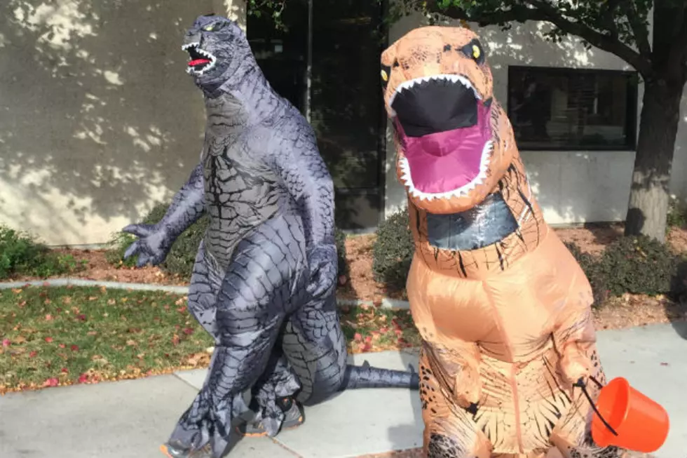 Godzilla and T-Rex Wreak Havock in Grand Junction