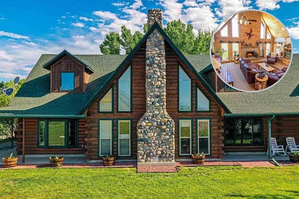 Amazing Log Cabin House Sits Near the Adobe Badlands in Delta County Colorado