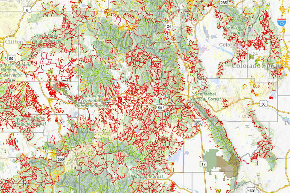 Amazing Map Shows 39,000 Miles of Colorado Trails