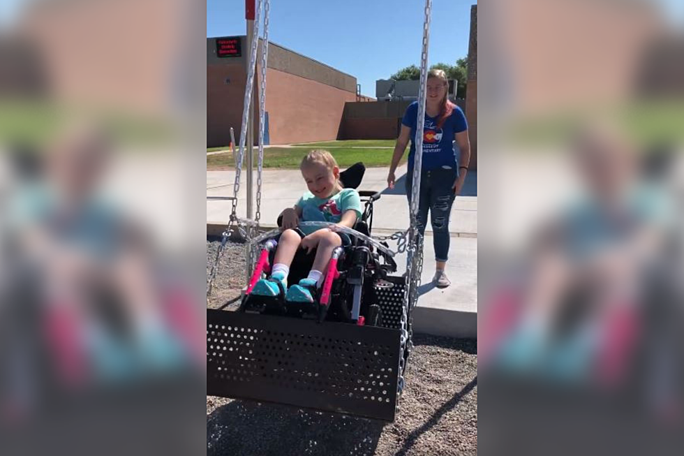 Grand Junction Elementary School Gets New Adaptive Swing