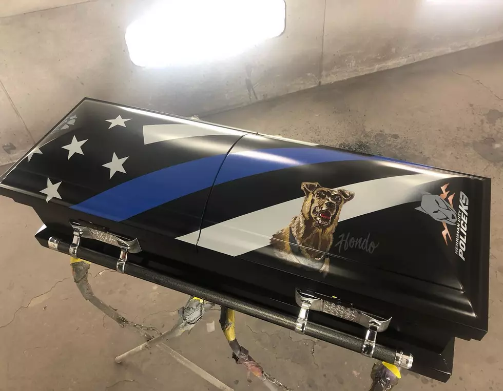Utah Paint Shop Creates Custom Casket for Fallen Police Dog