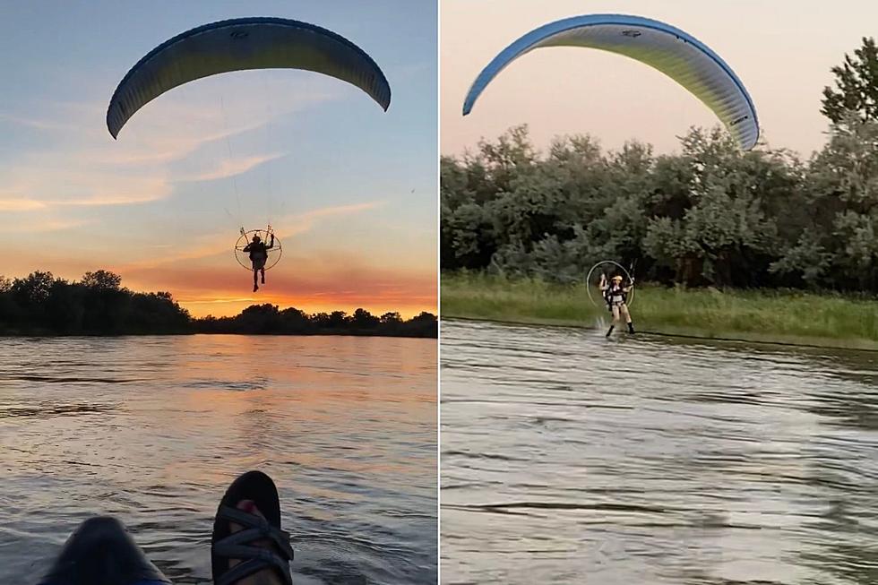 Watch: Person Paraglides Over Colorado River in Grand Junction