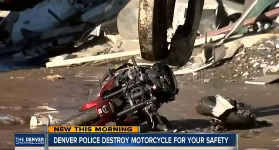 Denver Police Crush Bike