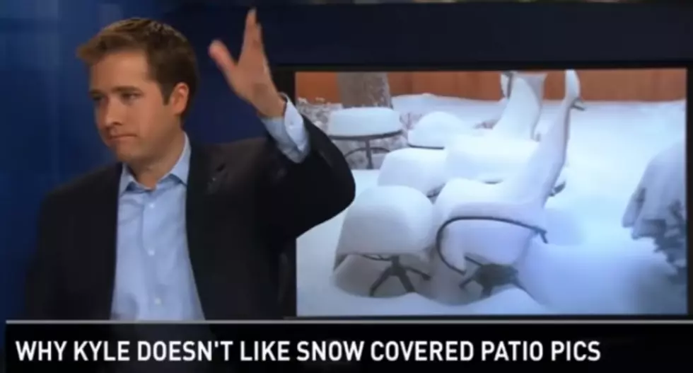 Kyle Clark Now OK With Snow-Covered Patio Furniture