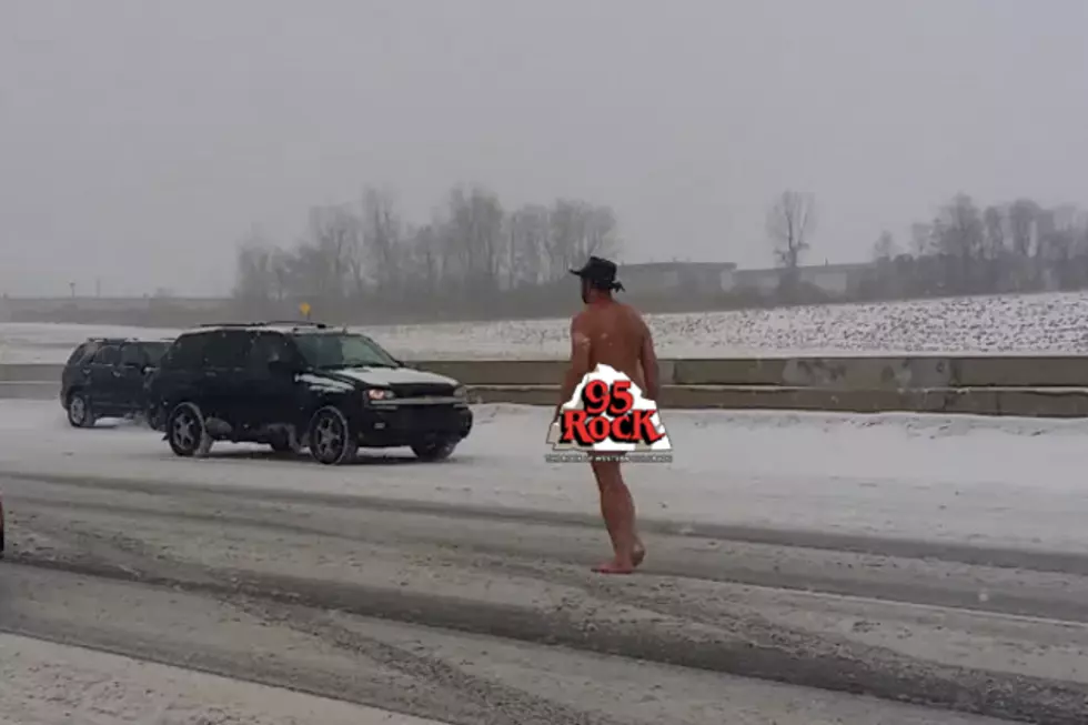 Naked Cowboy Walks Down Michigan Highway in Nothing But a Cowboy Hat