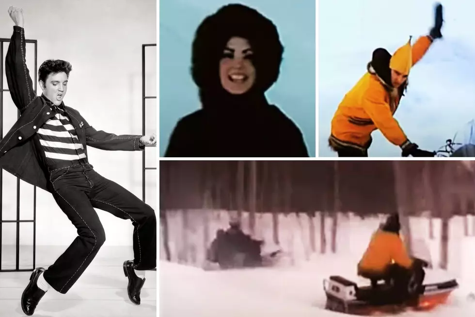 WATCH: Elvis + Priscilla Presley Snowmobile in Aspen Colorado