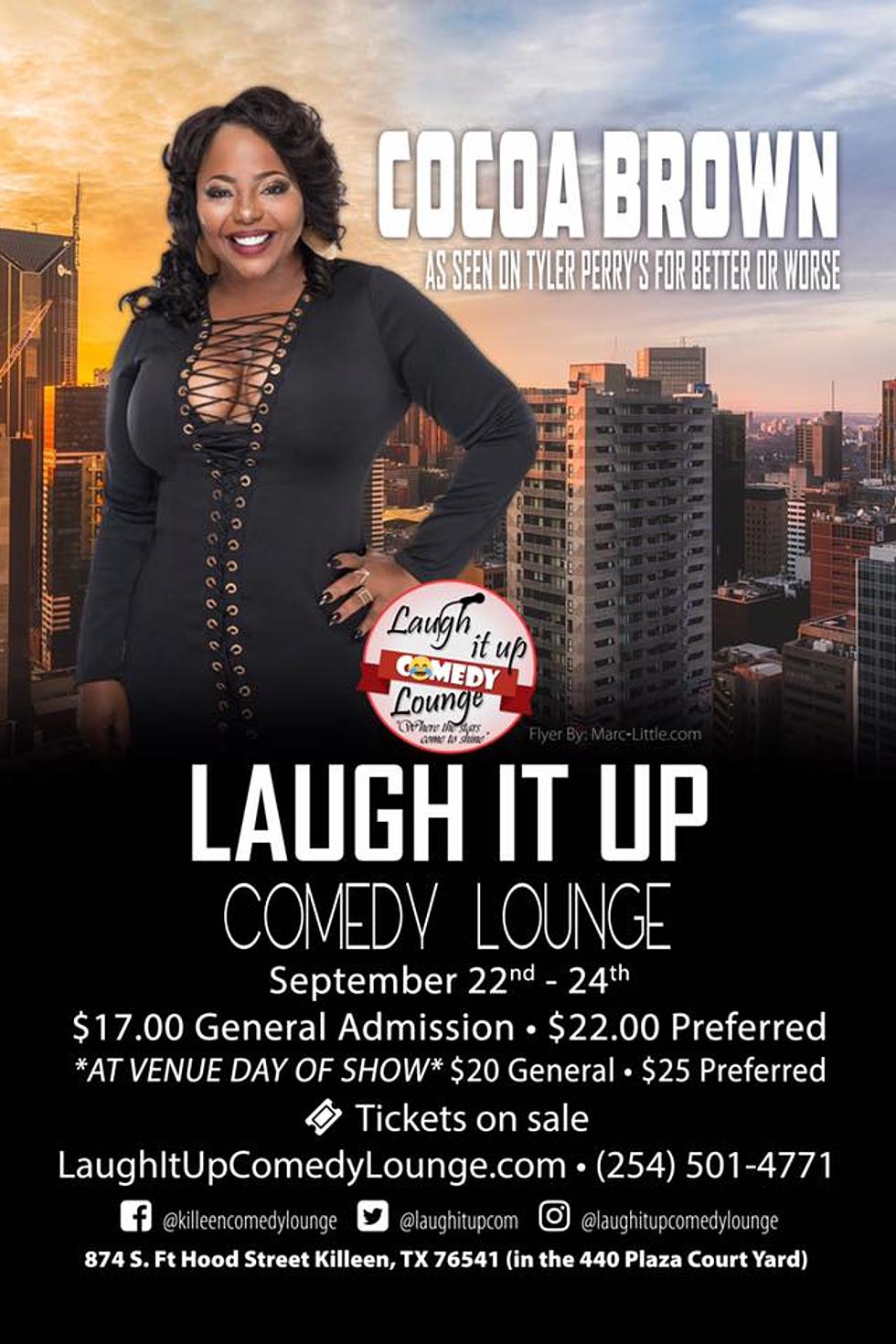 Comedian Cocoa Brown Coming To Killeen This Weekend At Laugh It Up Comedy Lounge