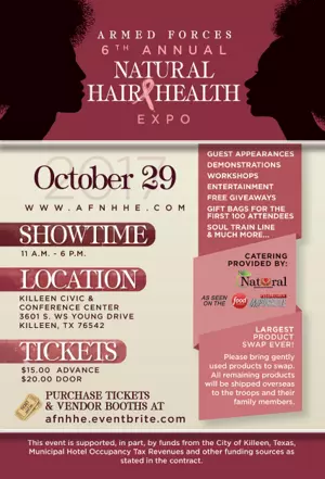 Kiss has tickets to the Armed Forces 6th Annual Natural Hair &#038; Health Expo