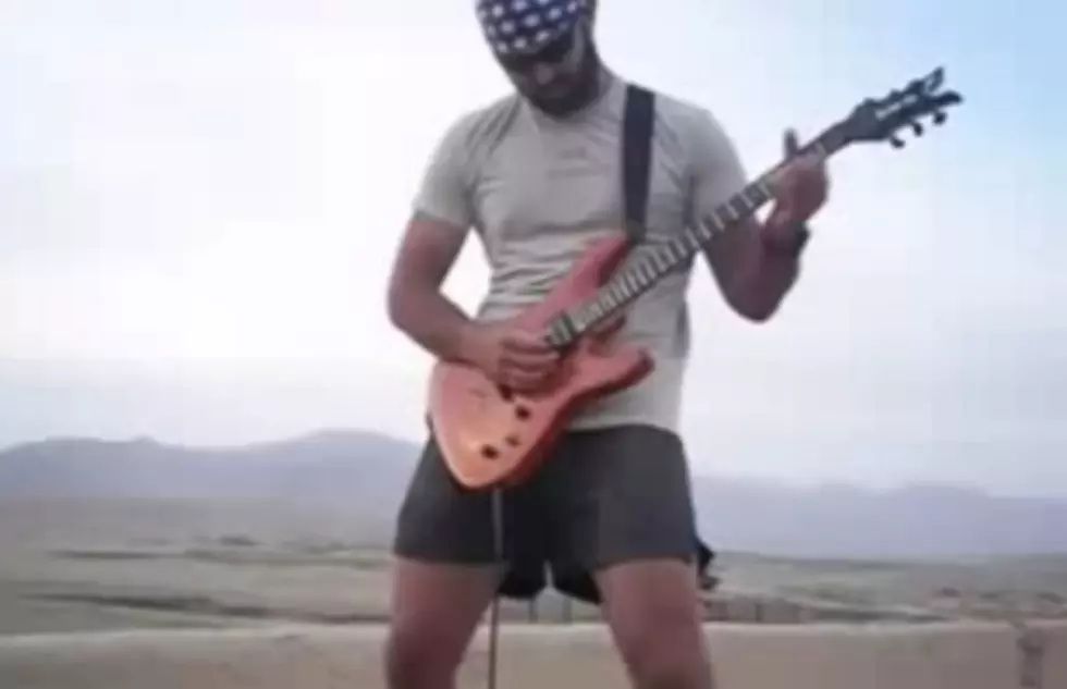 The National Anthem on Guitar and Amp Drowns Out Muslim Prayers in Afghanistan