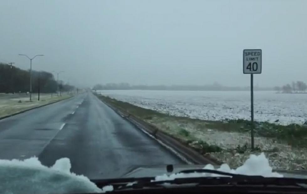 Jamie Garrett Battles the Massive 45-Minute Winter Storm That Rocked Central Texas for Your Radio Enjoyment