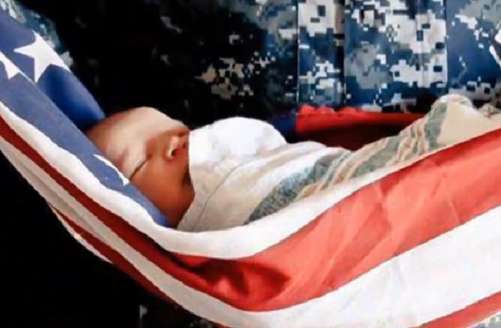Professional Photo of Baby Wrapped in American Flag Has Set Off Controversy