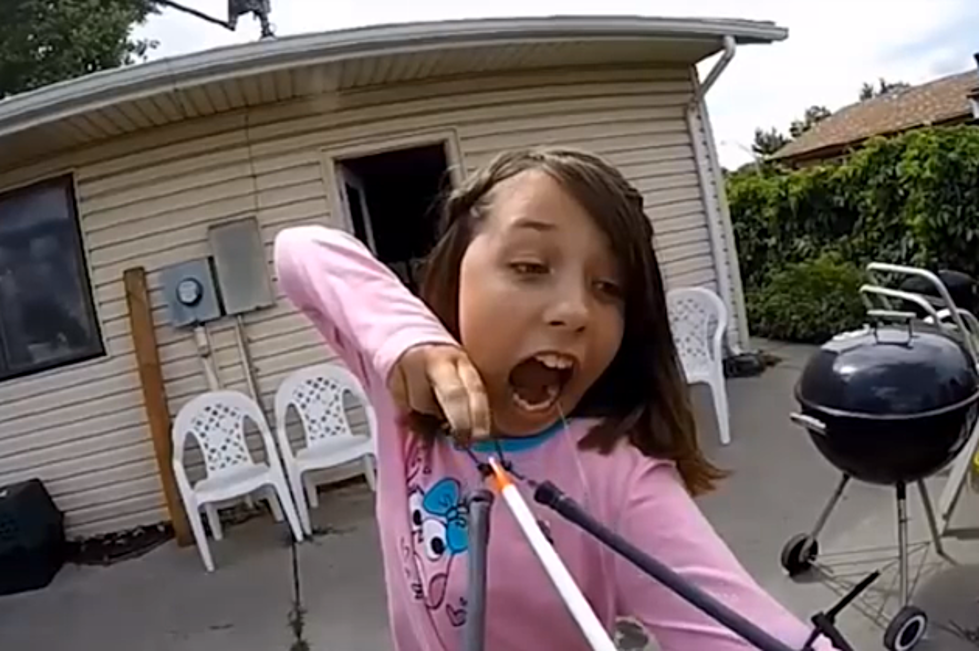 11 Year Old Girl Uses Slingbow to Pull Loose Tooth