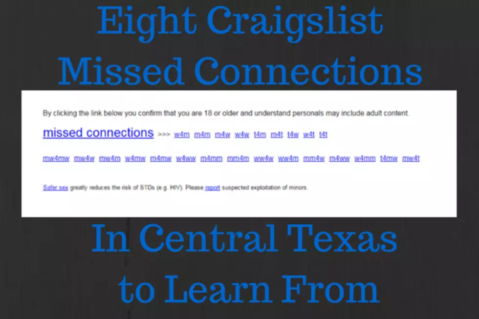 Eight Craigslist Central Texas Missed Connections to Learn From or Laugh At