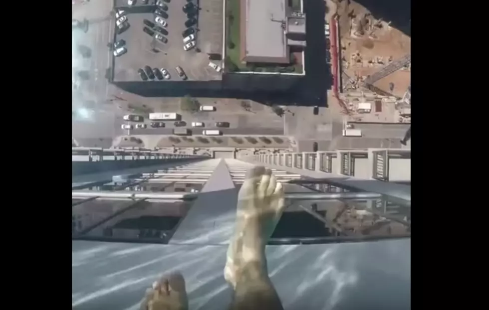 Glass Bottom Pool Offers Amazing View Of Houston