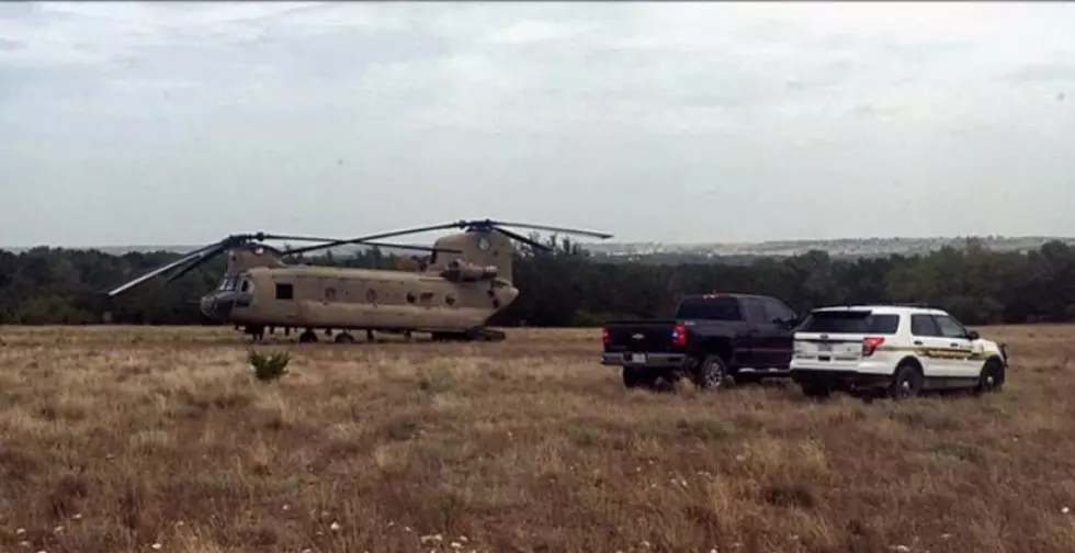 Fort Hood Chinook Helicopter Makes Emergency Landing in Mills County