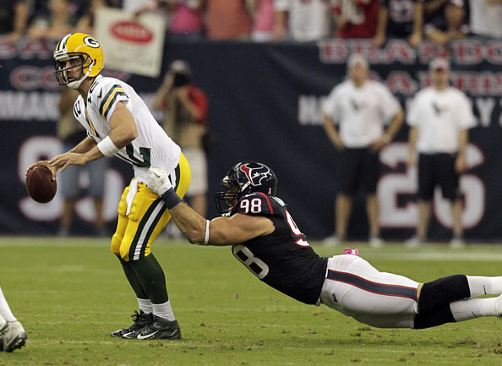 Rodgers throws 6 TDs as Packers rout Texans