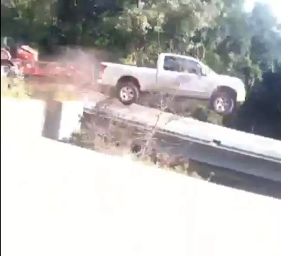 This Terrifying Truck Flying Over A Guardrail Will Give You Nightmares [VIDEO]