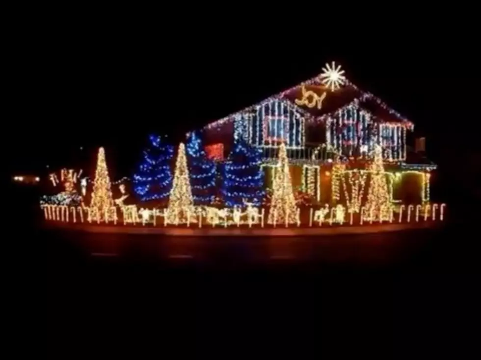 Christmas Light Display on a Normal House