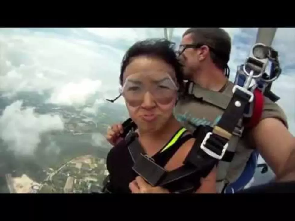 Near Death Experience as Airplane Almost Hits Skydivers