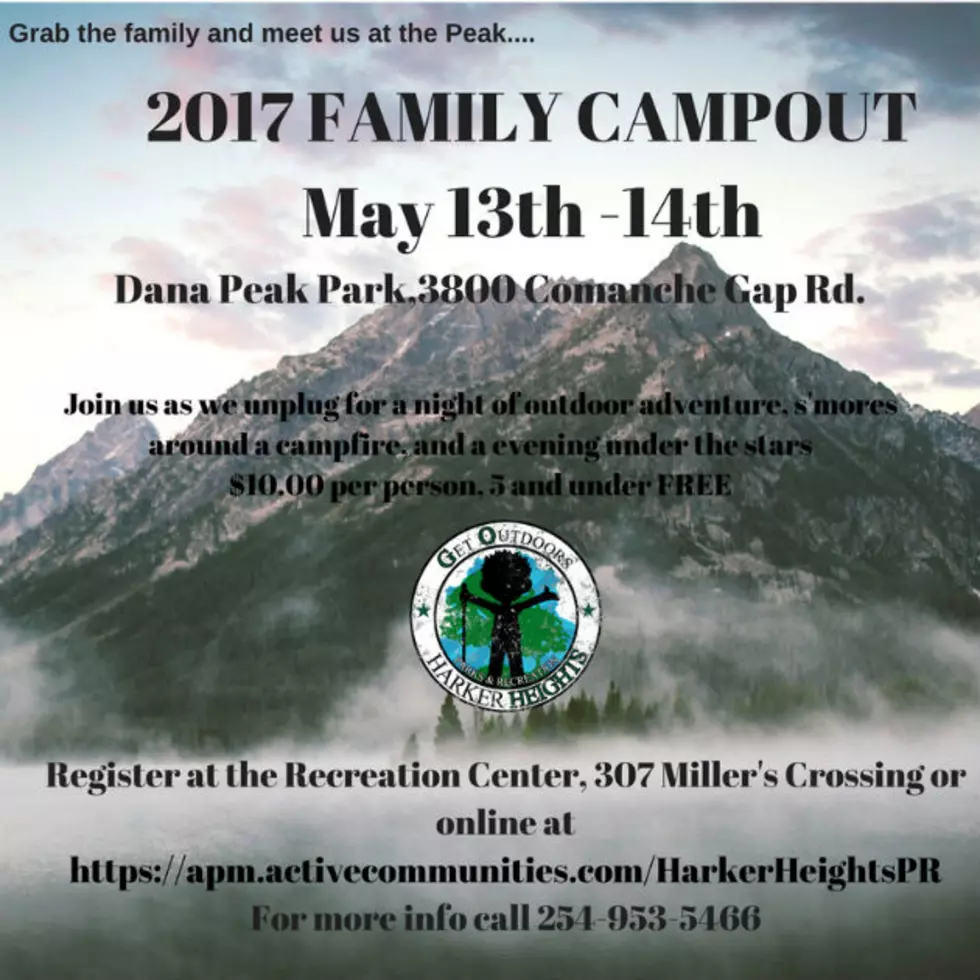 Harker Heights Family Campout is Coming