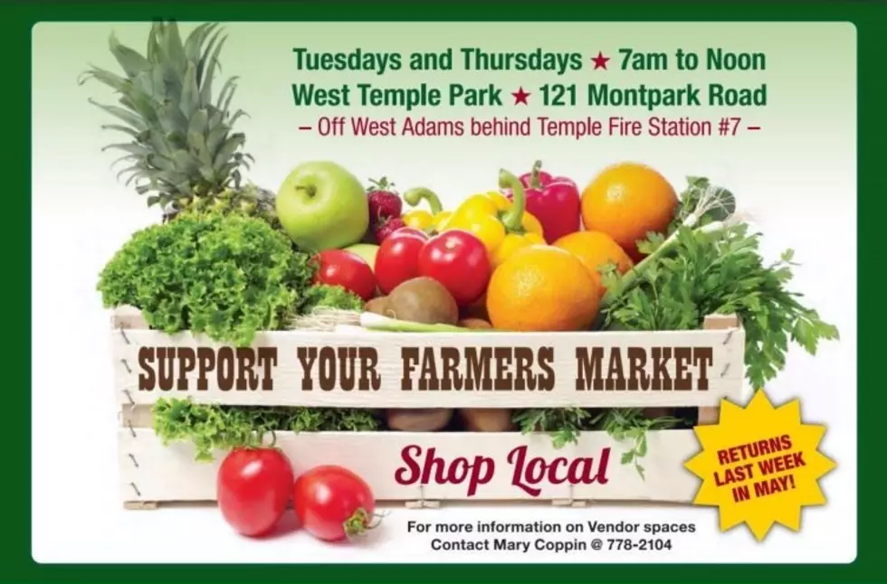 Farmer’s Market Returning to West Temple Park