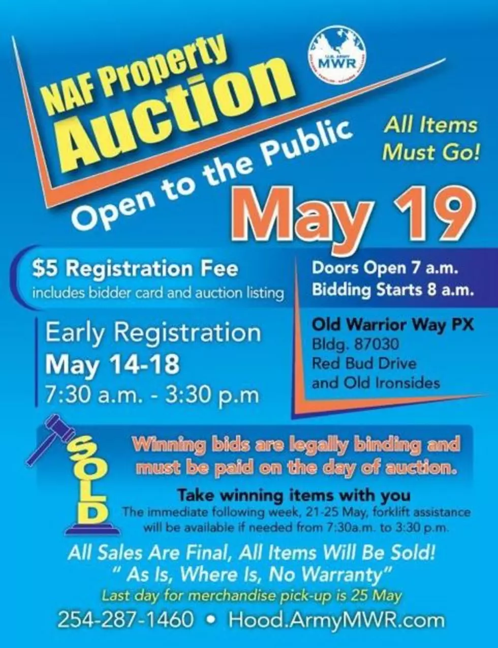 NAF Property Auction This Weekend on Fort Hood