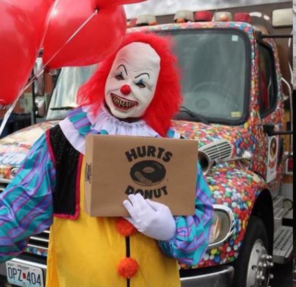 Creepy Clown Delivering Donuts in Katy Texas