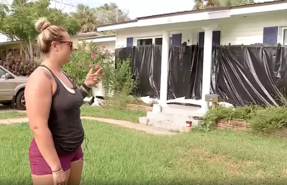 Florida Woman Uses Plastic For Hurricane Protection