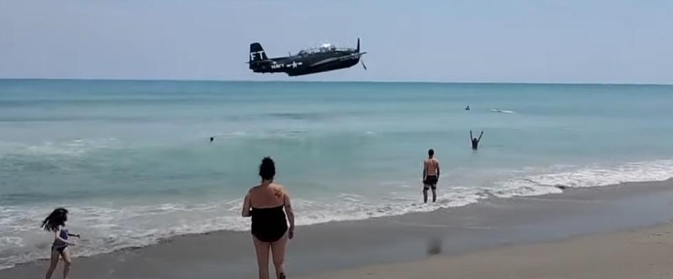 VIDEO: WWII Plane Makes Emergency Landing in Front of Beachgoers