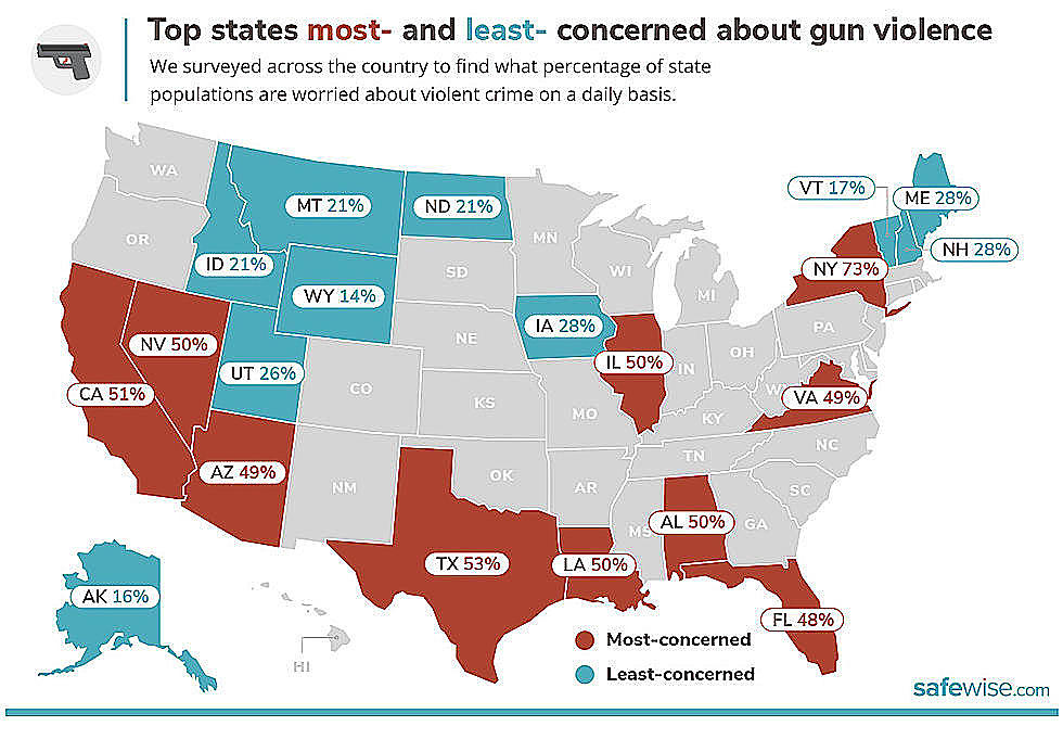 Texas 2do estado más preocupado por violencia armada
