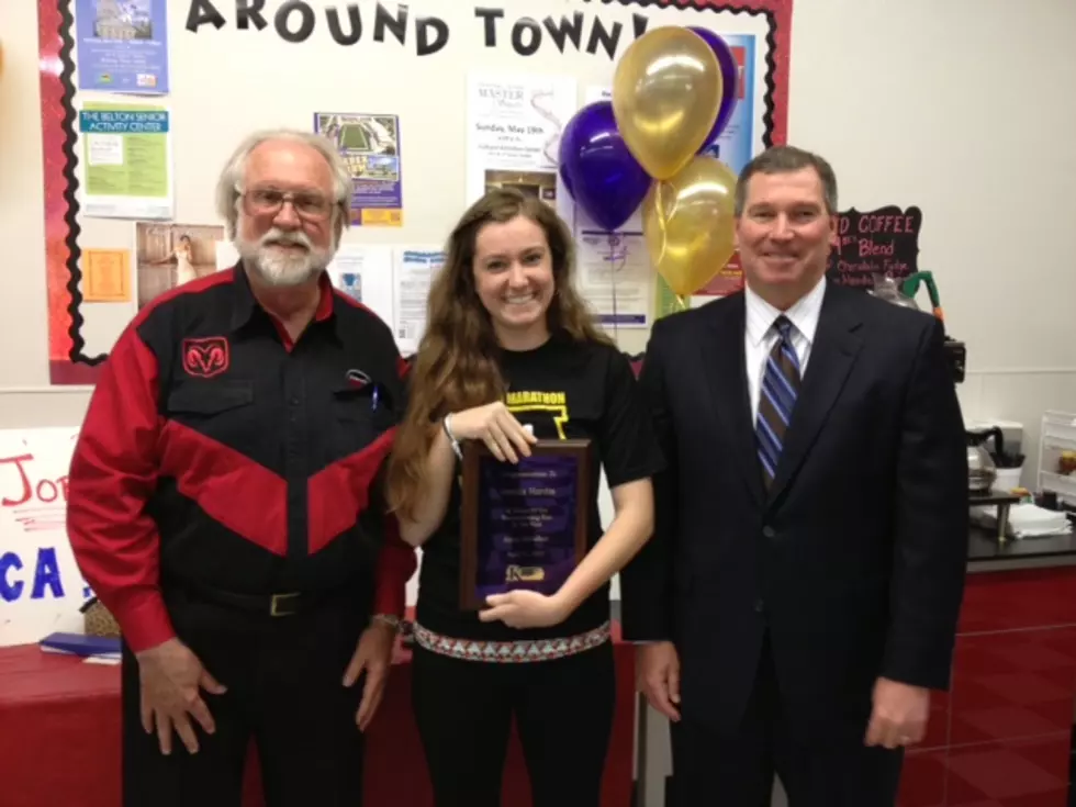 UMHB Student Jessica Hardin Honored For Her Participation In 2013 Army Marathon