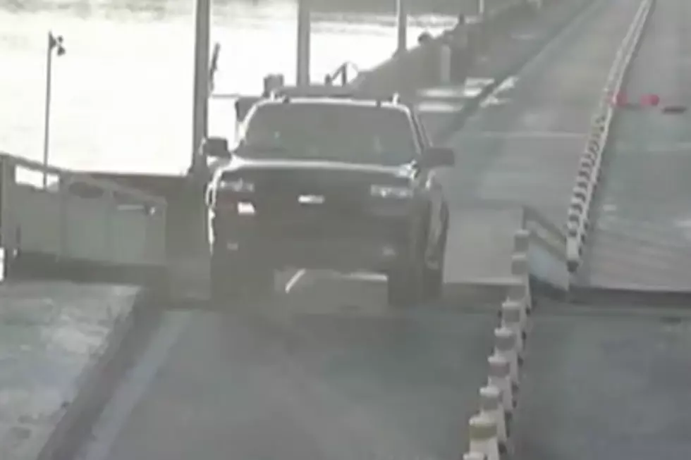 Distracted Driver Jumps Open Drawbridge in SUV [VIDEO]