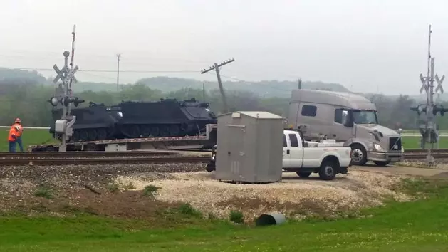 Nolanville Railroad Crossing Snags 18-Wheeler Hauling Armored Vehicles