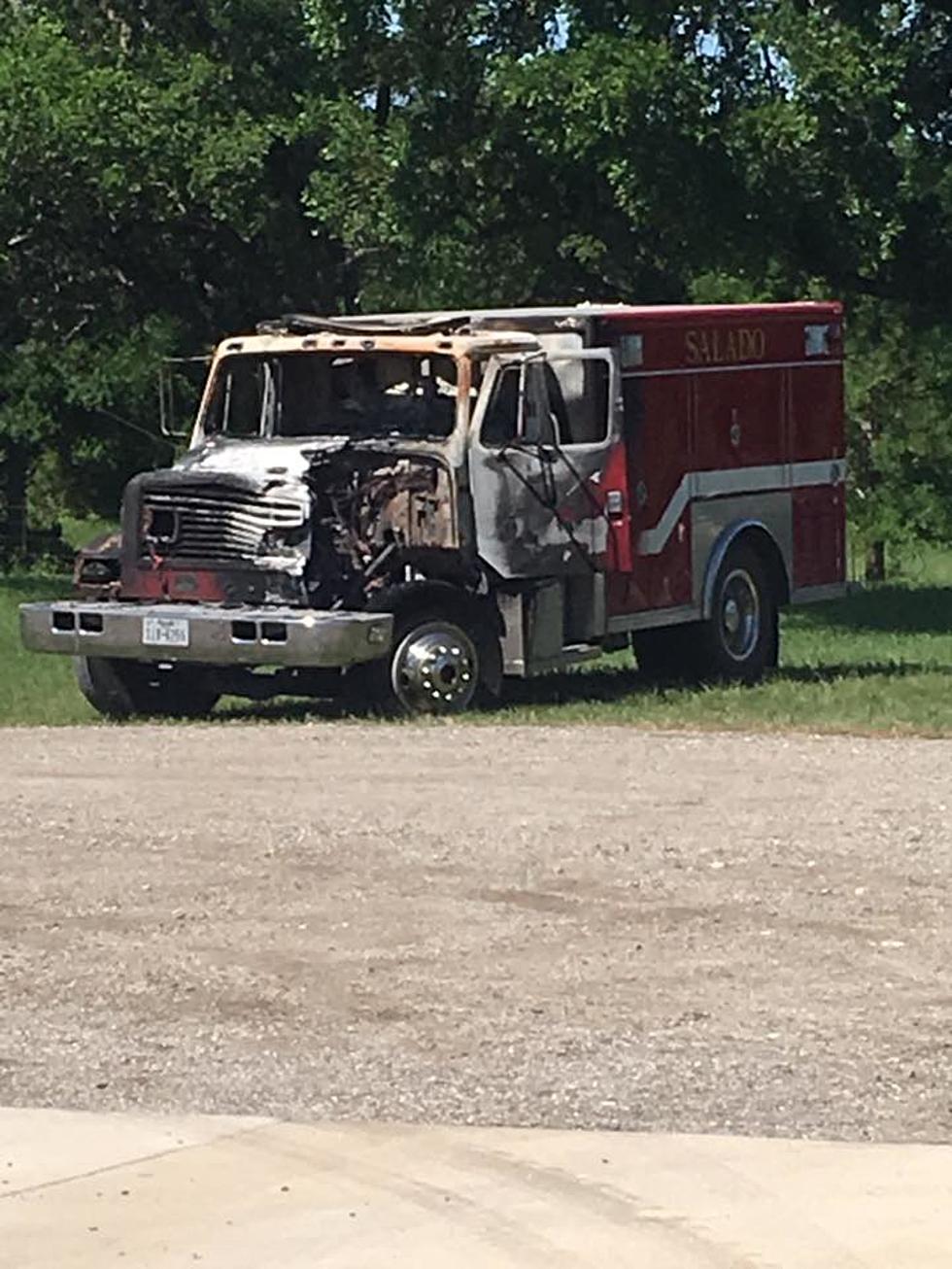Salado Fire Truck Destroyed By Flames