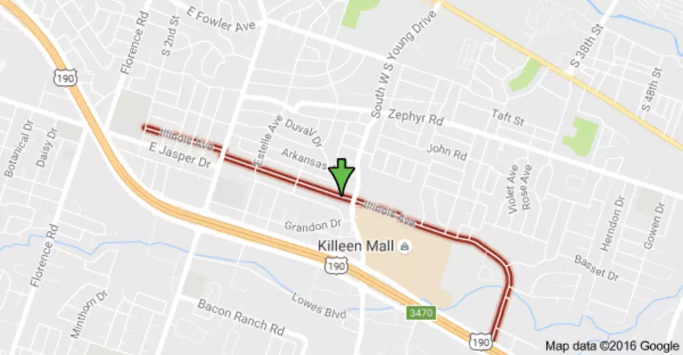 Killeen’s Illinois Avenue Will be Reduced to Single Lane for Two Weeks