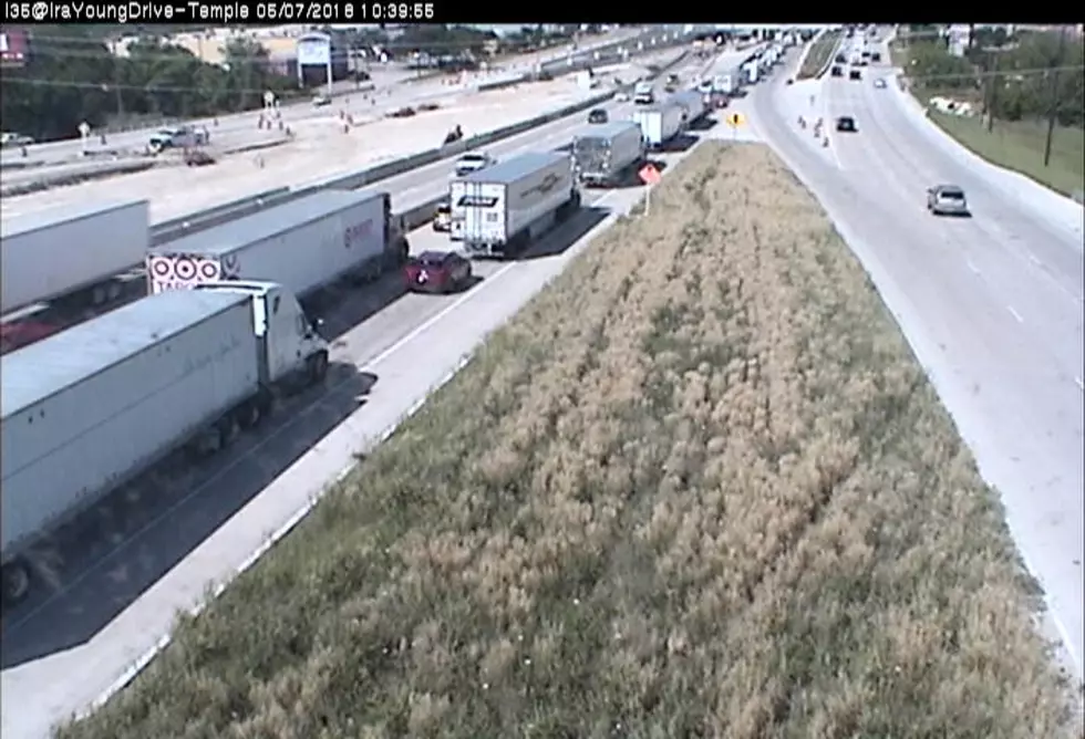 Southbound I-35 at Crawl in Temple Late Monday Morning