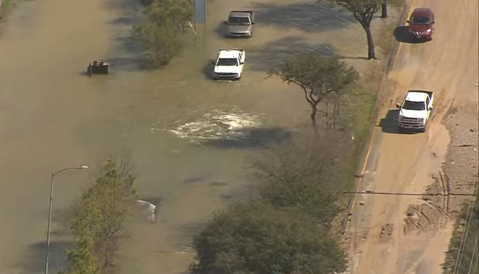 Massive Water Main Break Causes Severe Flooding in Houston